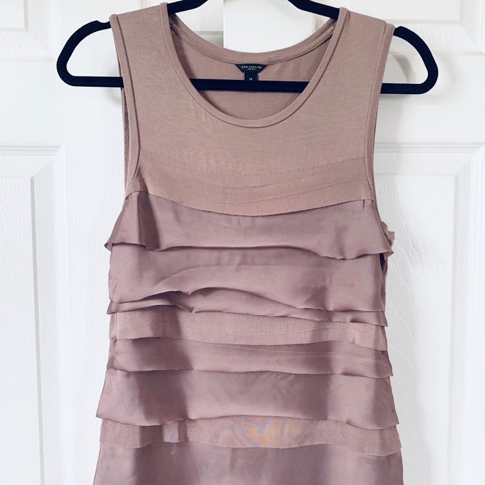 Ann Taylor sz M Women’s Top sleeveless dark rose